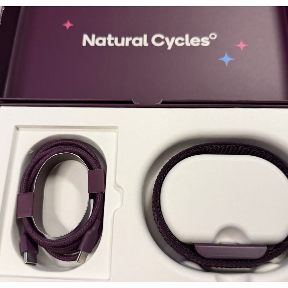 Natural Cycles NC° Band Basal Body Temperature Wearable Tracker Purple NCBG1 New - Picture 2 of 4